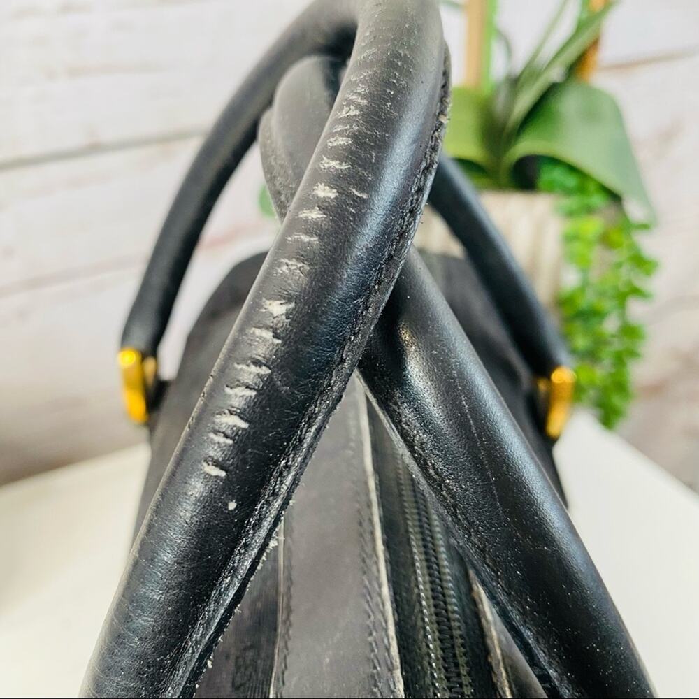 Gucci Black GG Supreme Canvas Boston Satchel with Crossbody Strap Authentic - Picture 12 of 15